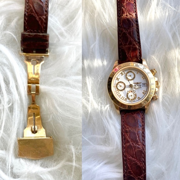 18K Solid Gold 7750 Invicta Automatic Swiss Chronometer Limited Edition Watch - Picture 5 of 14